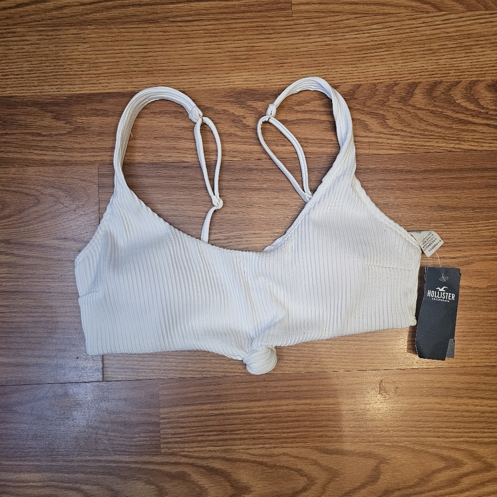Hollister Ribbed Bandeau Bikini Top